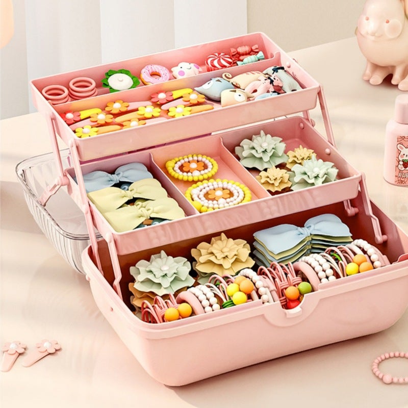 Cartoon Storage Box 1L Foldable Organizer for Desk Home Office - Medium Size Cute Pattern Box for Headphones, Wires, Toys - Image 4