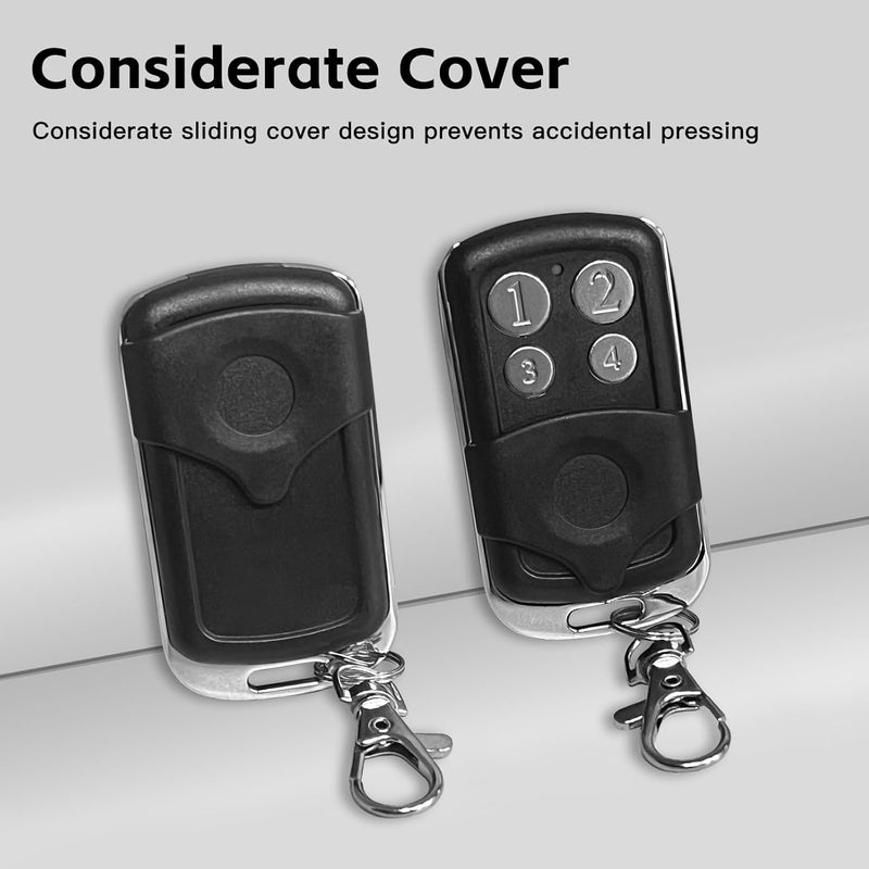 JUJIANG Store Gate Opener Remote Control Transmitter for Automatic Gate Opener Hardware Control Remote Security Gate Controller with Keychain Electric Rolling Driveway Gate Opener Closer Security Kit Remote - Image 4