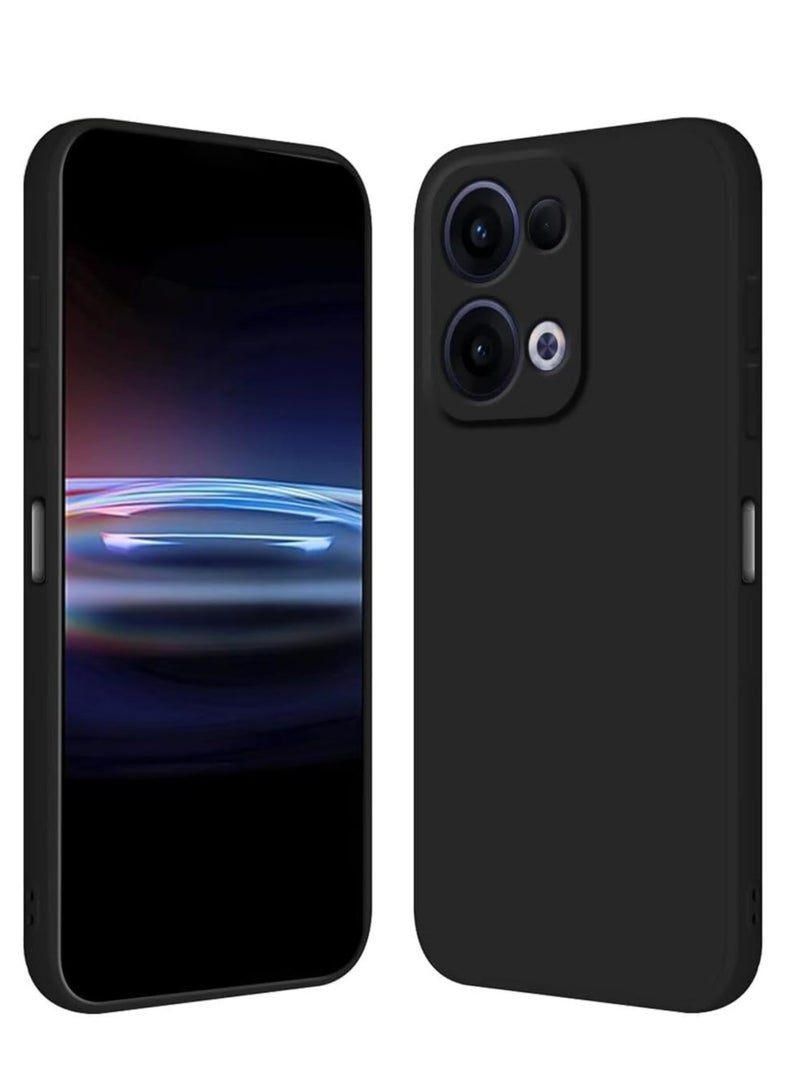 Houmt OPPO Reno 13 5G Case Cover Liquid Silicone Matte Finish Back Cover Inner Fabric Lining with Camera Protection Case for OPPO Reno 13 6.5-inch - Image 4