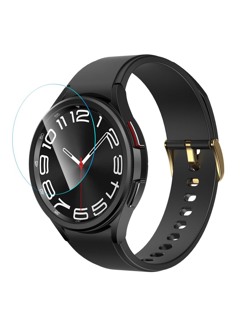 Zikra 2 Pack Case and Screen Protector for Samsung Galaxy Watch 6 Classic 43mm, Auto-alignment Installation Kit Accessories, Compatible with Galaxy Watch6 Classic 43mm - Image 2