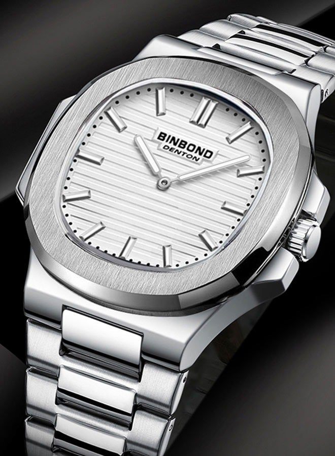 BINBOND Watches for Men Quartz Watch Waterproof Date Male Clock Stainless Steel Business Mens Quartz Watches - Image 4