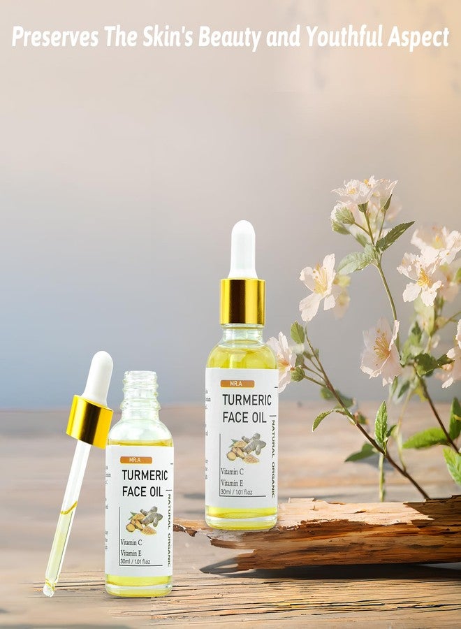 MR.A 2Pack Turmeric Oil, Turmeric oil with Vitamin C for Face Body, Great for Cleanses Skin, Moisturize & Soothing skin, Tumeric Face Oil for All Skin Type - Image 5
