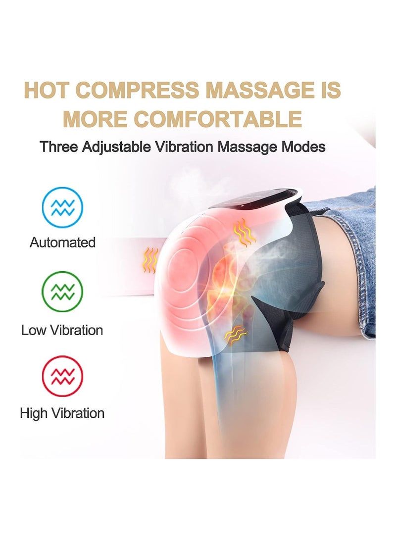 Generic Knee Massager with Infrared Heating Pad and 3 Temperature Adjusters, Lightweight and Durable - Image 2