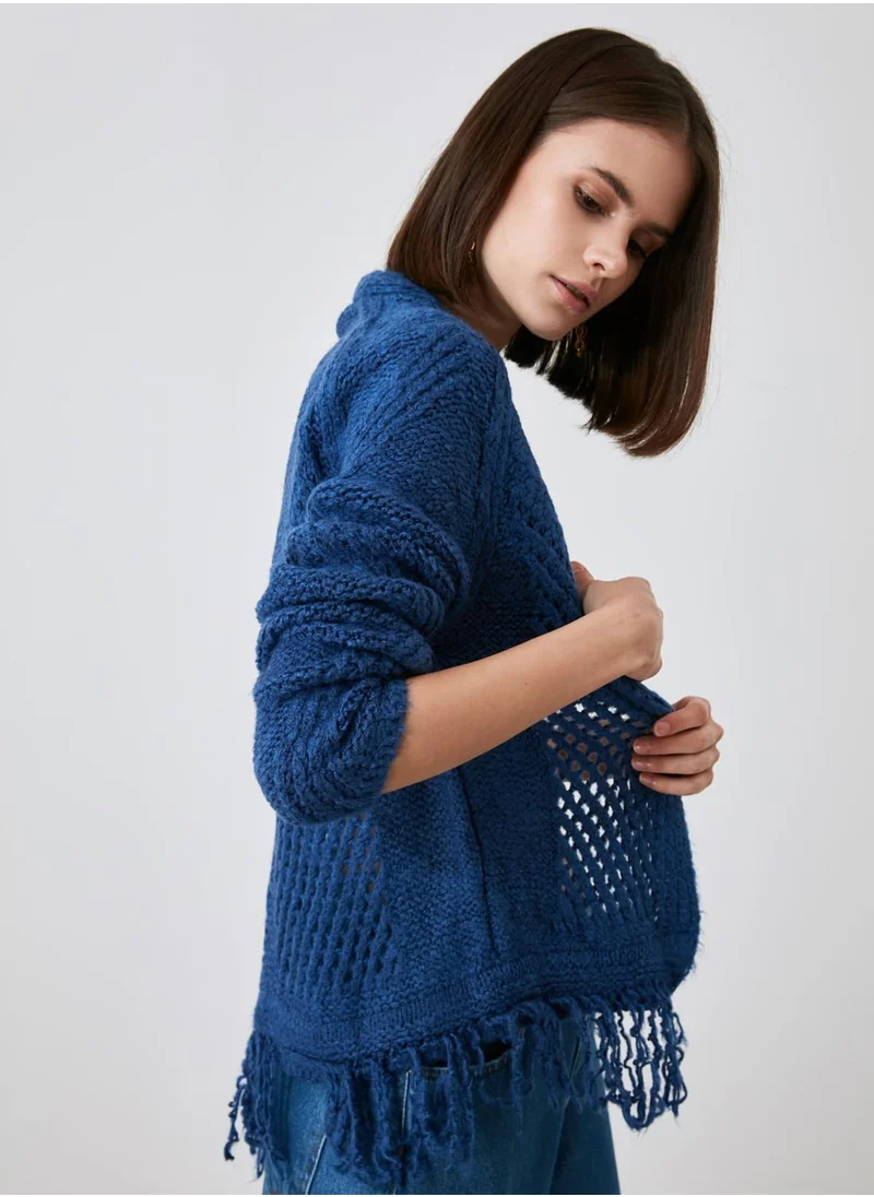 trendyol Tasseled Cardigan