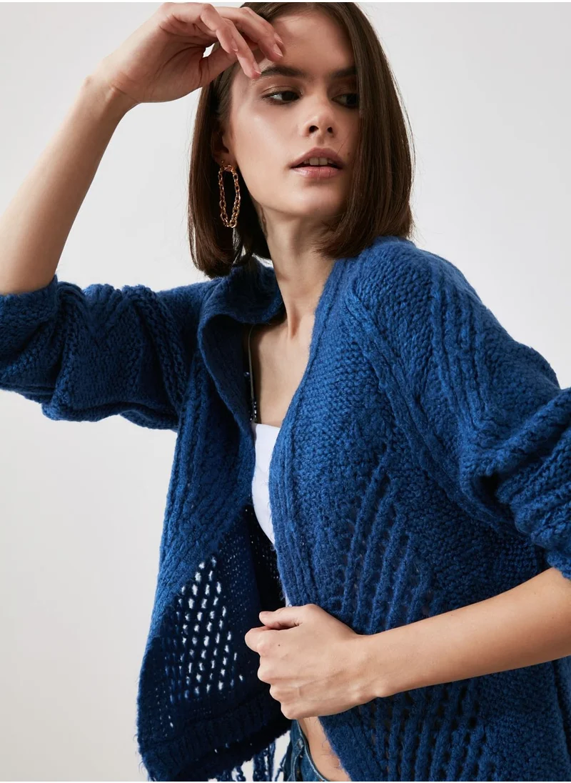 trendyol Tasseled Cardigan