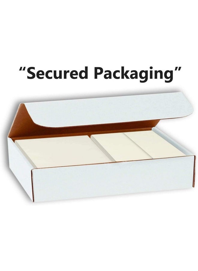 Hamilco Card Stock Blank Note Cards With Envelopes Flat 5" X 7" Cream Cardstock Paper 100Lb Cover 100 Pack  - Image 3