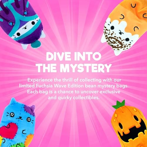Cats vs Pickles 12pk Mystery Bags Fuchsia Wave B 4 Bean Filled Plushies Blind Bags for Girls and Boys Surprise Bean Collectibles Sensory Friendly Mystery Bag Toys for Kids Adults 12Pack - Image 5