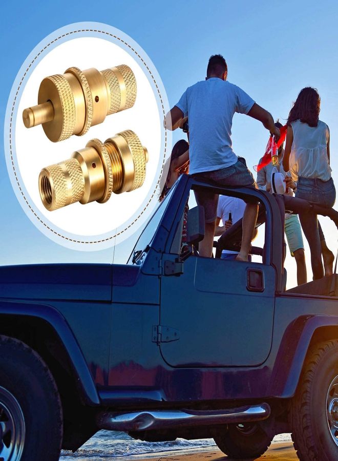 4pcs Off-Road Brass Tire Pickup S-Kit Automatic 6 - 30 psi Tire Tire Overpressure Valve Deflator Drain Valve - Image 3