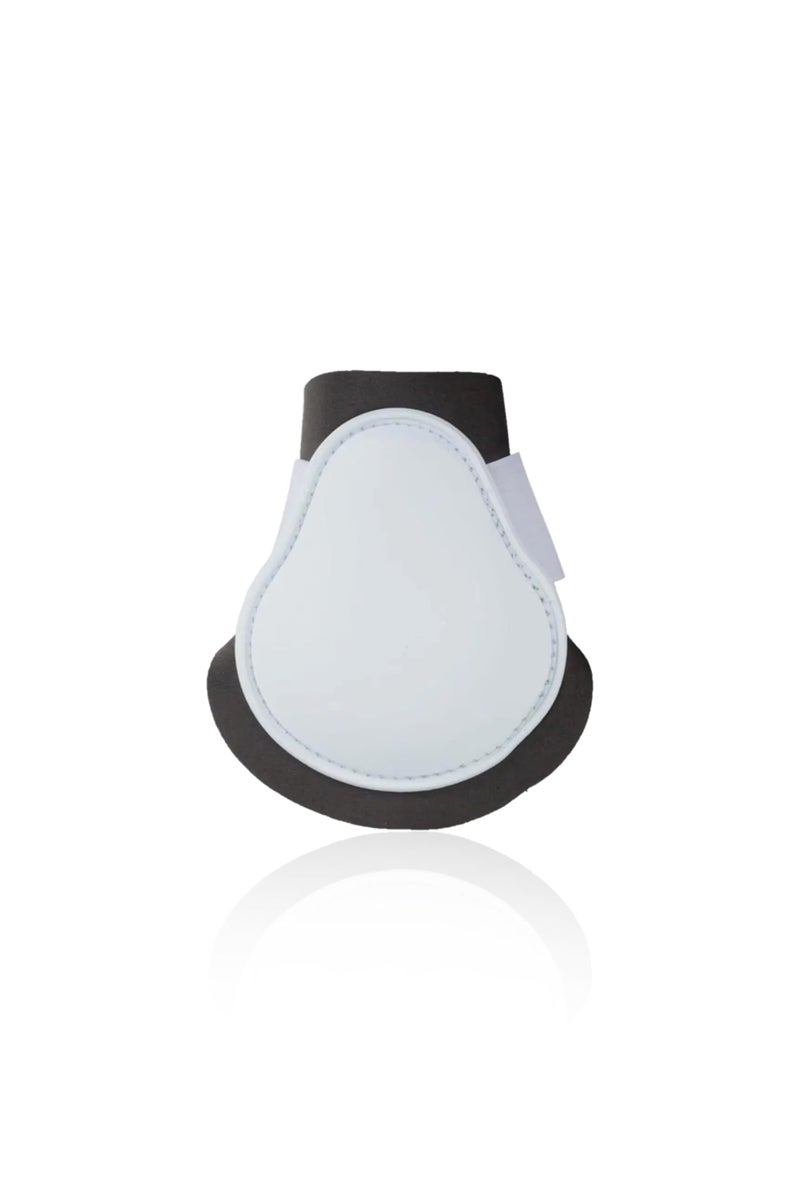 HORZE Chicago Fetlock Rear Boots | Lightweight, Adjustable, Jumping Horse Boots (Pair) - White/Grey - Horse