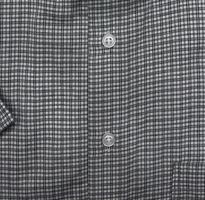 سوفاري Loose Cut Patterned Short Sleeve Gray Shirt