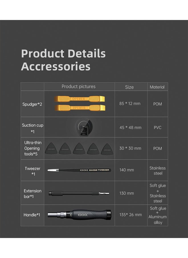 JAKEMY - 145 in 1 Jakemy JM-8183 Precision Screwdriver Set Magnetic Replaceable Bits Sockets Spudger Opening Tool Tweezer for Smartphones PC Electronics - Image 1