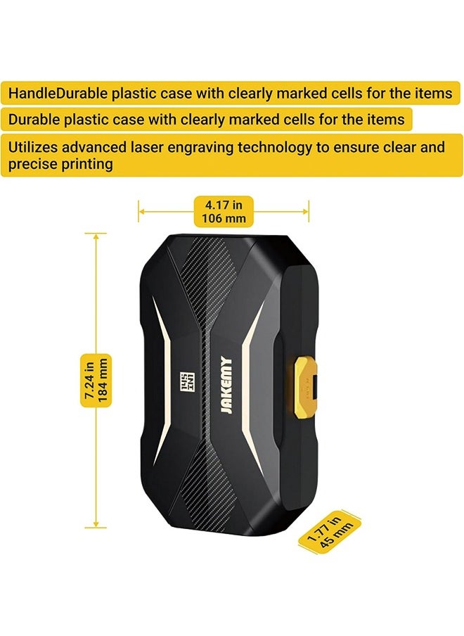 JAKEMY - 145 in 1 Jakemy JM-8183 Precision Screwdriver Set Magnetic Replaceable Bits Sockets Spudger Opening Tool Tweezer for Smartphones PC Electronics - Image 1