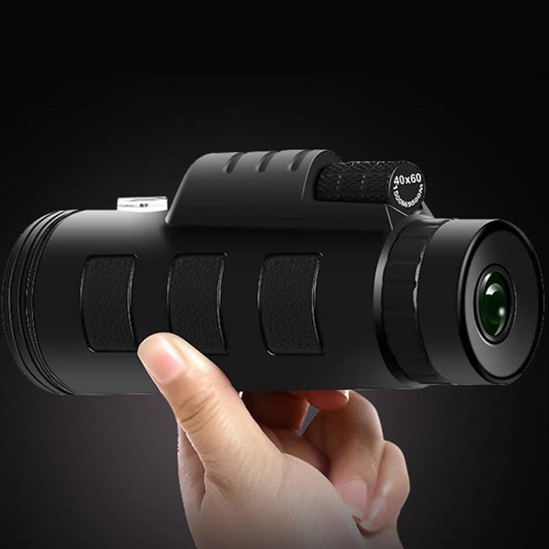 Lurrose 1Set High Definition Monocular Telescope for Bird Watching Camping Hiking Durable Material Easy to Use Phone Adapter Included Outdoor HD Telescope for Wildlife - Image 4
