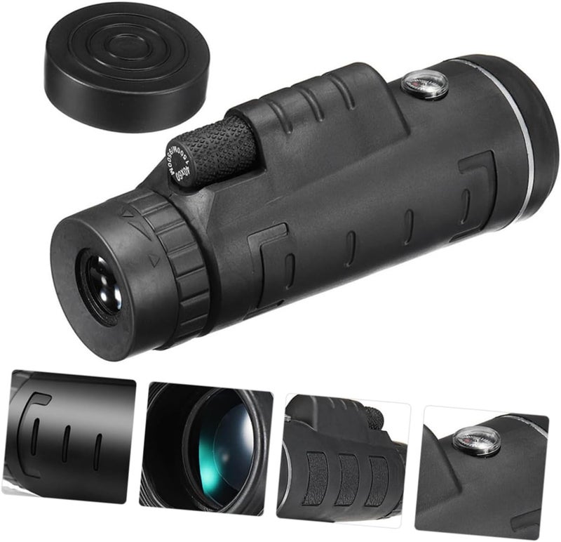 Lurrose 1Set High Definition Monocular Telescope for Bird Watching Camping Hiking Durable Material Easy to Use Phone Adapter Included Outdoor HD Telescope for Wildlife - Image 5