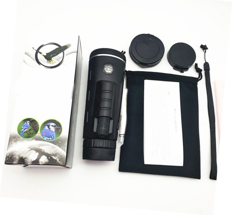 Lurrose 1Set High Definition Monocular Telescope for Bird Watching Camping Hiking Durable Material Easy to Use Phone Adapter Included Outdoor HD Telescope for Wildlife - Image 3