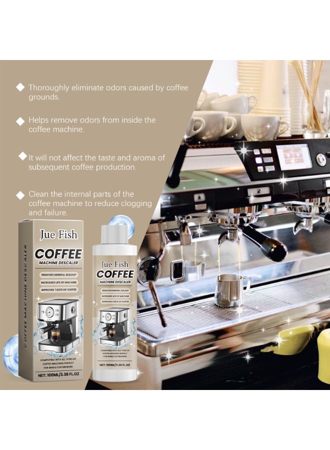 Coffee machine descaler Descaler For Kettles, Air Fryers, Coffee Machines, And Ovens, Powerful Formula Removes Tough Dirt And Grease 100ml - Image 2