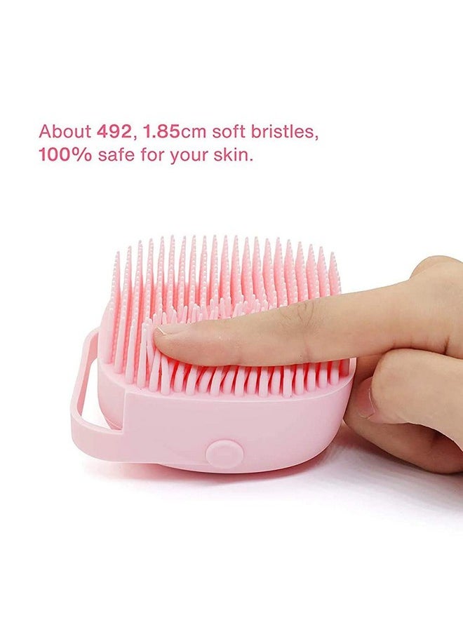 Kostech Kostech Body Bath Brush, Silicone Soft Cleaning Bath Body Brush with Shampoo Dispenser - Skin Massage Brush Bath Bathroom Accessories  - Image 4