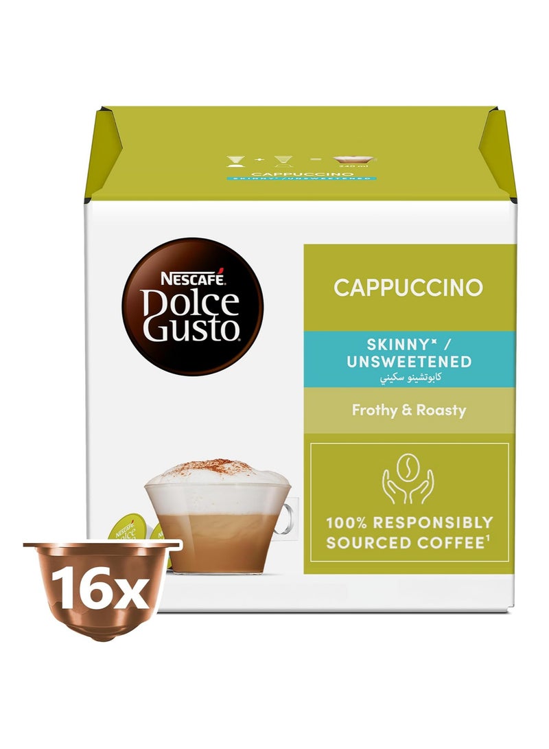 Dolce Gusto NESCAFÉ DOLCE GUSTO Skinny Cappuccino Coffee Capsules 16CAP - Image 1