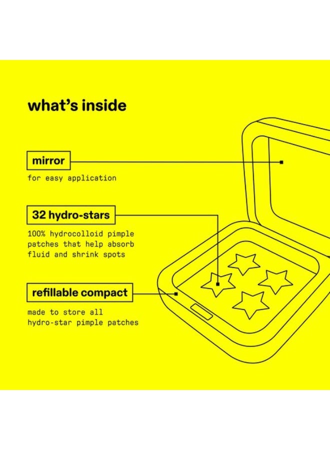 ستارفيس Starface لاصقات Hydro-Stars لعلاج البثور + علبة صفراء كبيرة - Image 4
