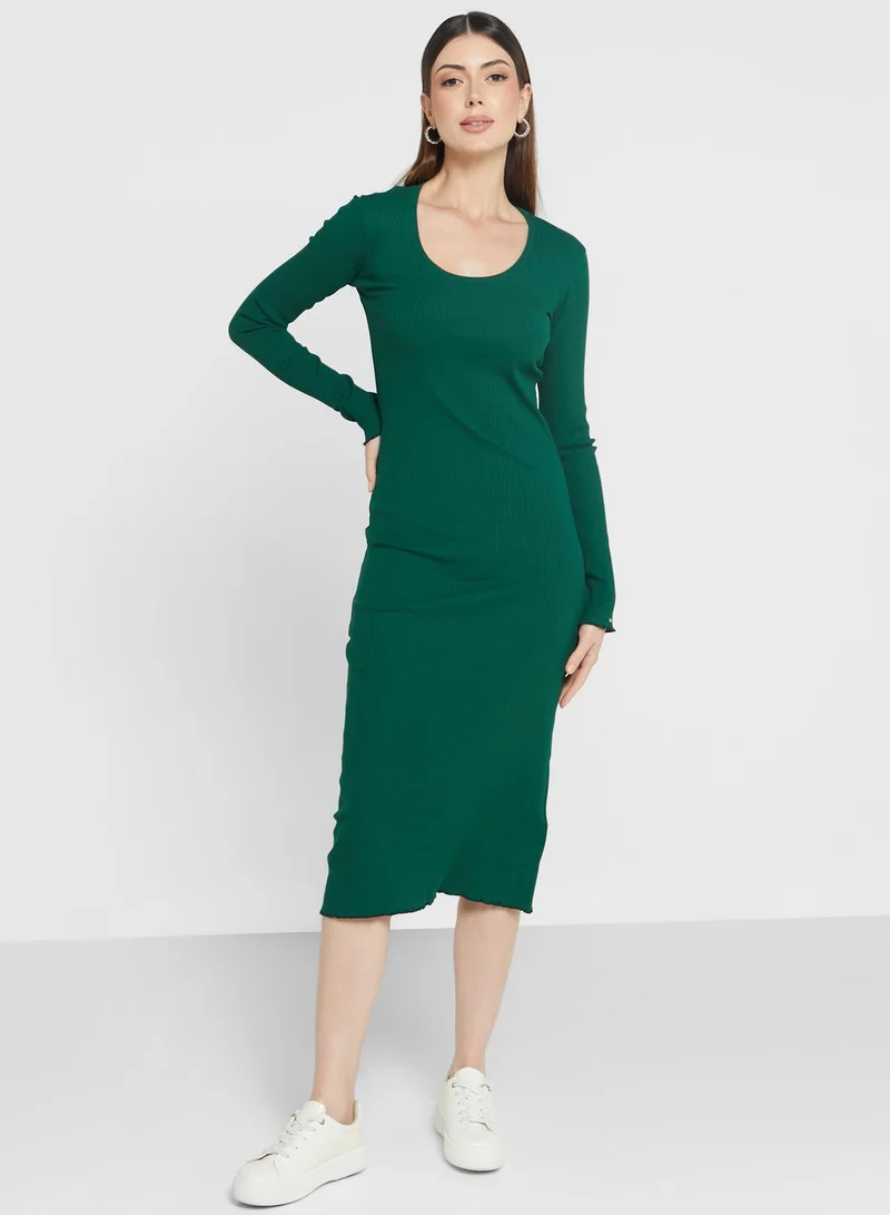 TOMMY HILFIGER Ribbed Bodycon Dress