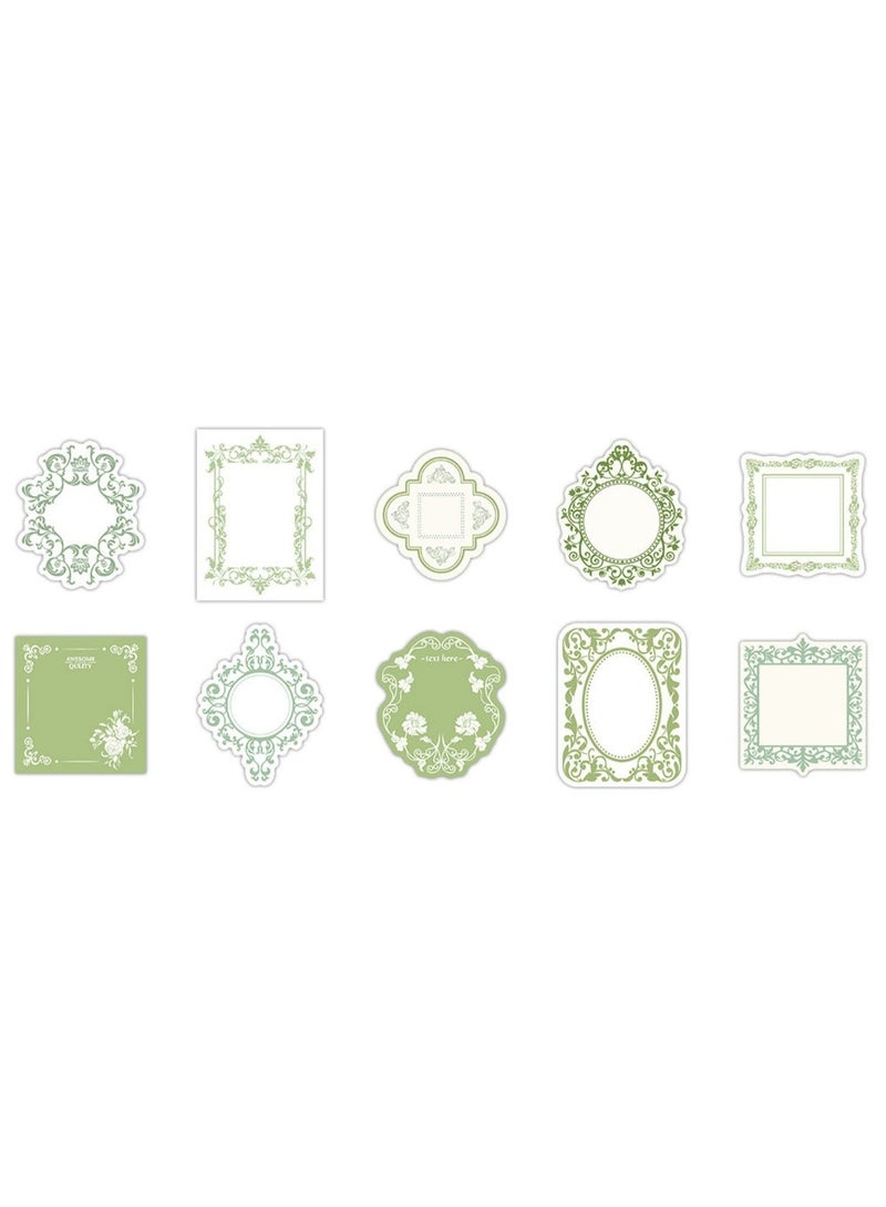HPRT 30 Pcs Vintage Blue Embossed Floral Scrapbook Paper Set - Aesthetic Journaling Stationery Kit - Image 4