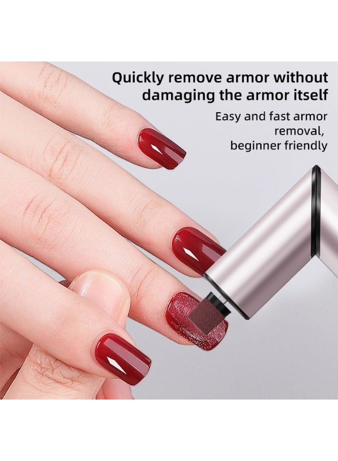 5-in-1 Foldable Electric Callus Remover, Foot File with 30 Accessories and 9 Intensity Modes, Foot Care Suitable For Men And Women, For Grinding Hard Calluses and Dead Skin for Large Area Callus Removal and Delicate Care (Pink) - Image 4