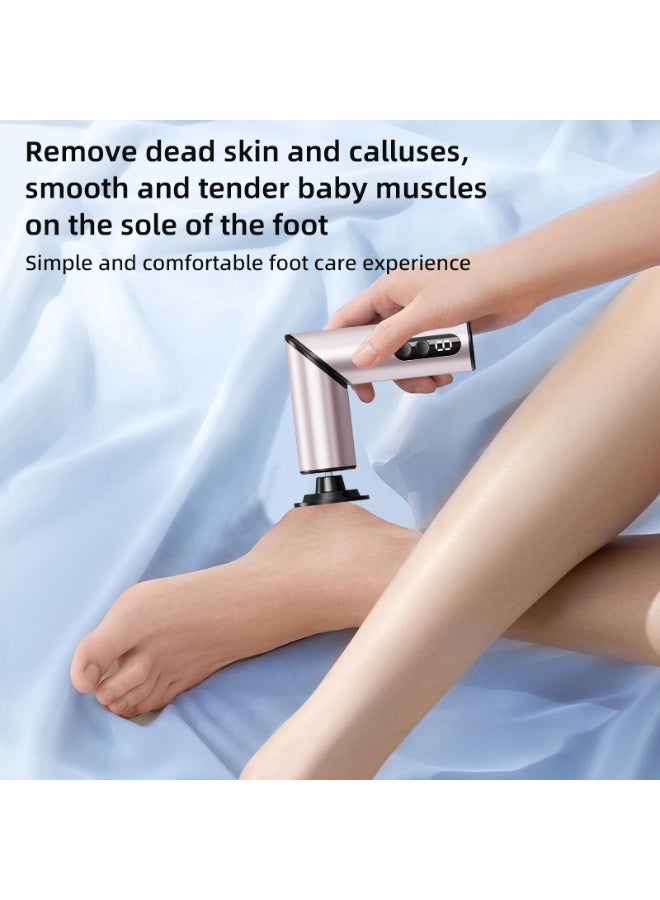 5-in-1 Foldable Electric Callus Remover, Foot File with 30 Accessories and 9 Intensity Modes, Foot Care Suitable For Men And Women, For Grinding Hard Calluses and Dead Skin for Large Area Callus Removal and Delicate Care (Pink) - Image 3