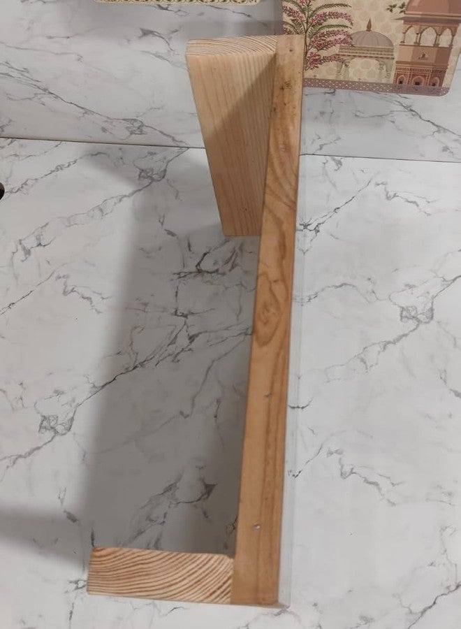 SUNBIRD Wooden Pooja Chowki for Home, Wooden Temple Small, DIY for All Purpose Puja, Home Temple Devghar, Puja Stand for God Idols, Office, Shop (ONE Piece Pooja Chowki) - Image 4