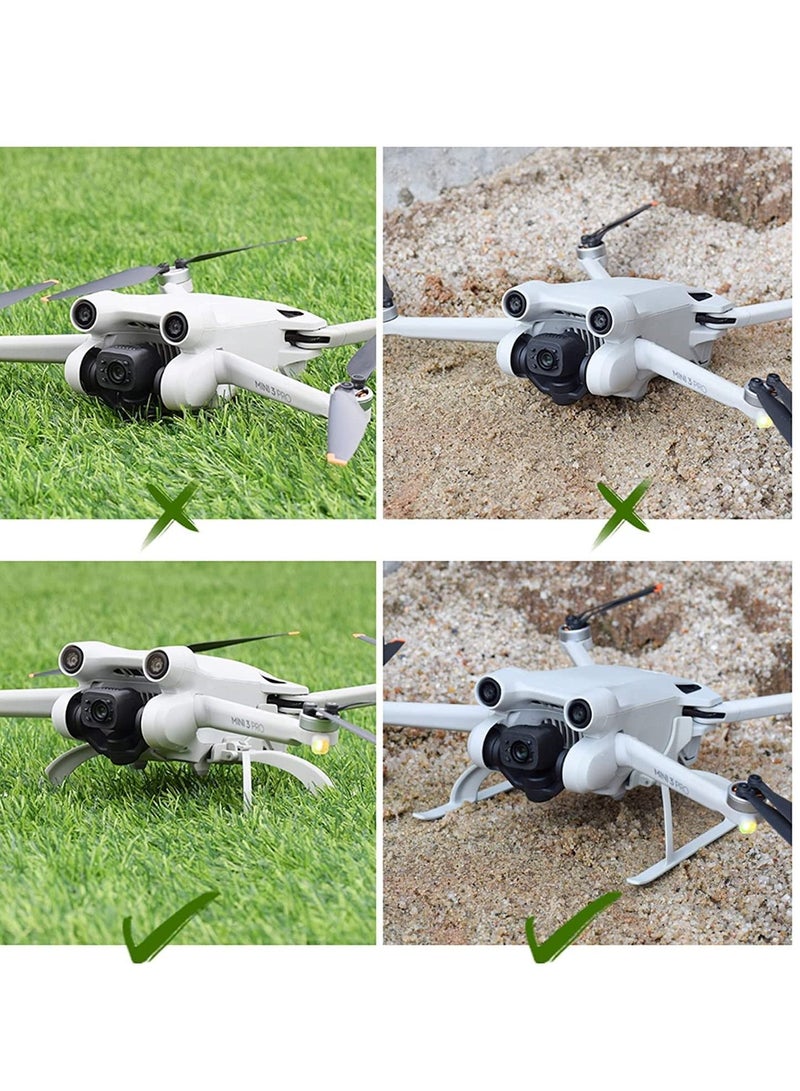 SYOSI Landing Gear for DJI Mini 3 Pro, Foldable Mini 3 Pro Landing Leg, DJI Mini 3 Gear Height Extender Leg, DJI Mini 3 Pro accessories - Image 2