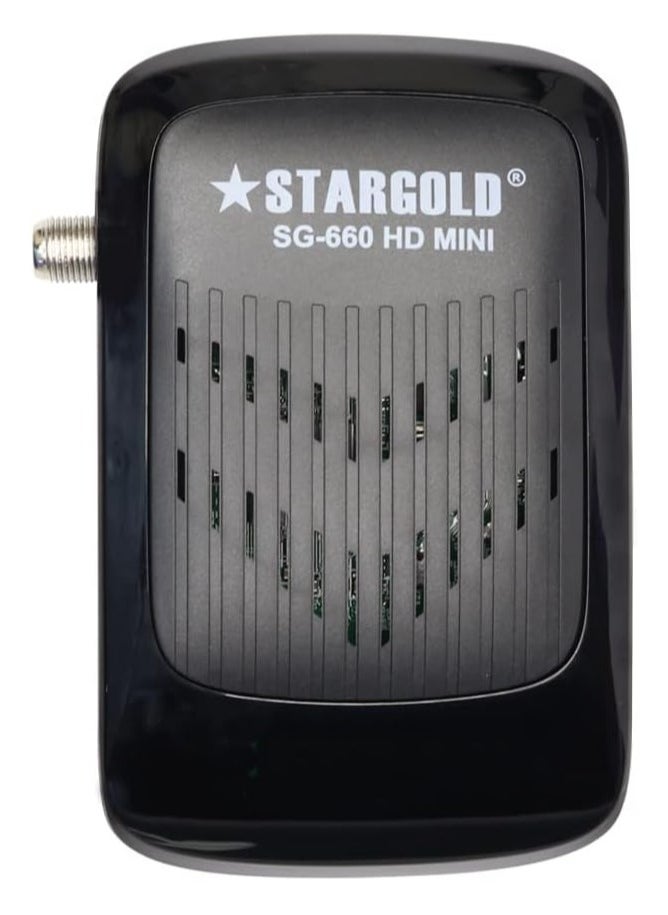 STARGOLD Satellite Receiver Full HD 4K, 4000 Channels, EPG, MPEG-2/4, OSD, Blind Scan/auto Scan, Support USB PVR, SG-660 HD MINI