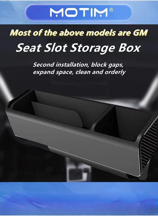 Motim Car Seat Gap Filler Car Seat Gap Filler Organizer Pocket Car Seat Storage Box for Avoid Dropping Things Between Seats for Holding Phone Sunglasses Keys Wallet  - Image 4