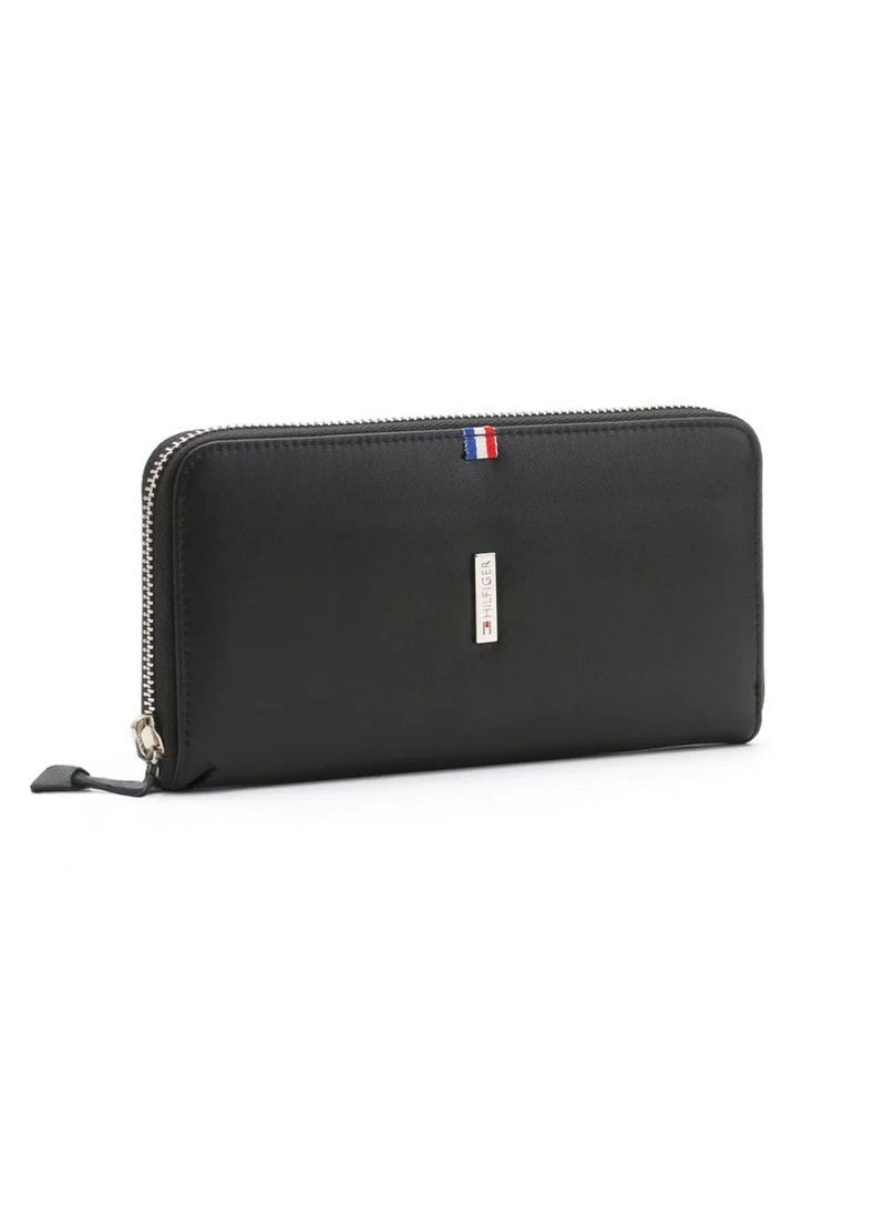 تومي هيلفيغر سبورت محفظة تومي هيلفيغر للجنسين باللون الأسود - Image 1