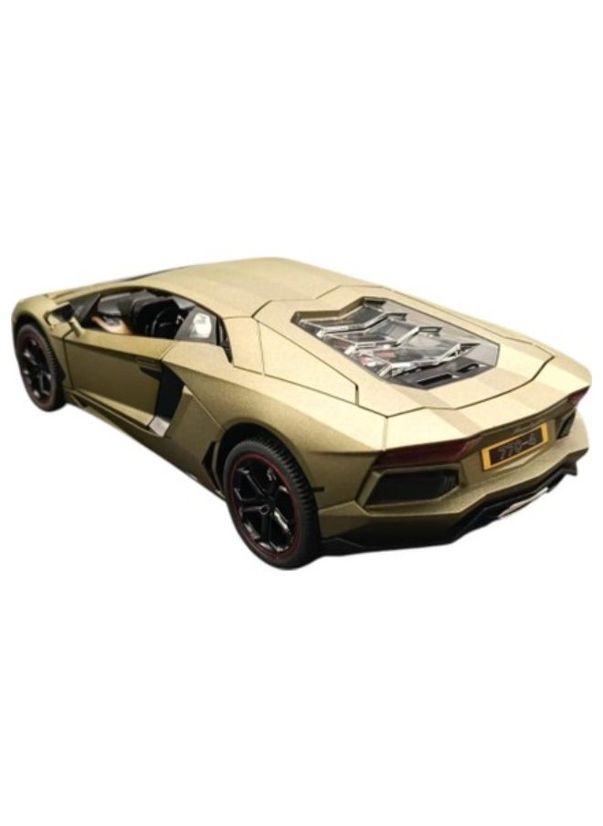 TOY GARDEN 1:24 Scale Simulation Sports Car Model, Diecast Pull-Back Toy Car, Openable Doors, Light and Sound Effects – Perfect Gift for Boys, Kids, and Adults  - Image 3