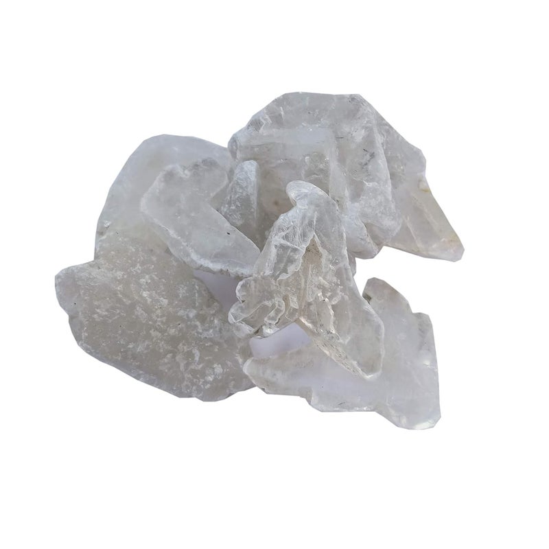 Rocksmins حجر كريستال خام 50 جرام أجات أمازونيت أميثيست كالسيت تشالcedony فلوريت مريم غارنيت جاسبر كيانيت لابرادوريت أونيكس بايريت كوارتز كريستال وردي أحمر حليبي مدخن سيلينيت عين النمر وتورمالين - Image 1