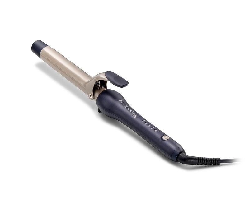 BIO IONIC GoldPro 1" or 1.25” Curling Iron, Blue, Moisturizing Heat & 24K Gold MX, New & Improved 15% Longer Barrel Ceramic Curling Iron, Adjustable Heat, Versatile Curling Wand for Long-Lasting Curls - Image 1