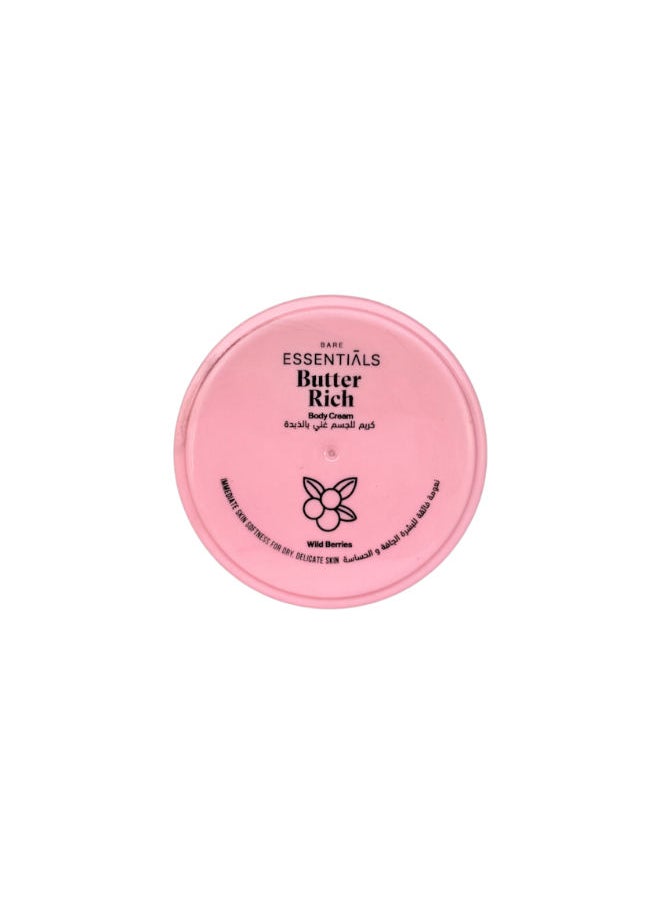 ESSENTIALS Butter Rich Body Cream  with Wild Berries 