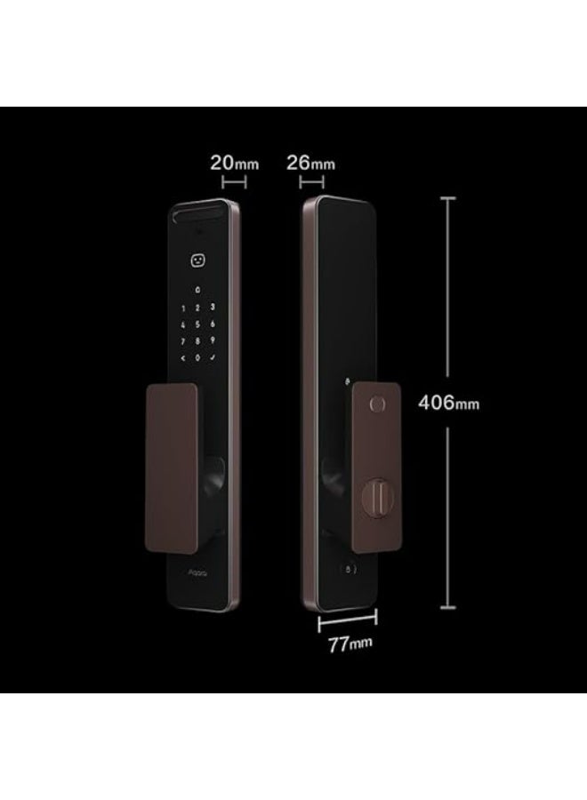 أكارا قفل الباب الذكي Aqara D200i، مزود بتقنية التعرف على الوجه ثلاثية الأبعاد الآمنة، وتقنية NFC، ورموز PIN، ويدعم مفتاح Apple Home Key - الإصدار العالمي - Image 3