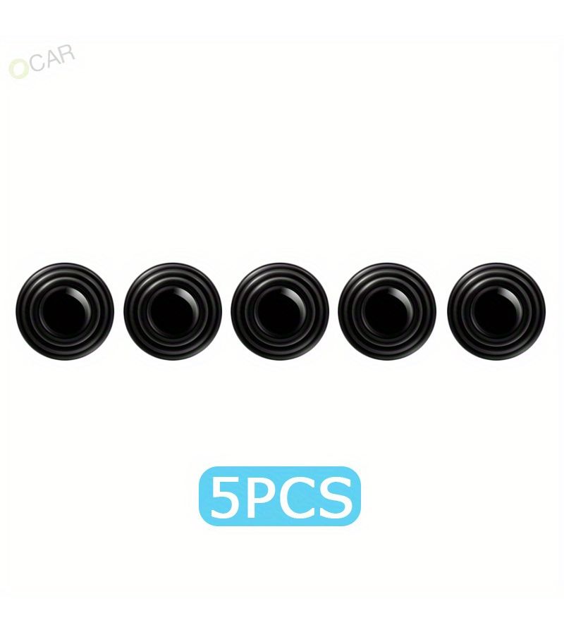 Anti Collision Car Door Pad Black 5pcs Anti Shock Protection Soundproof Silent Buffer Gasket Sticker - Image 2