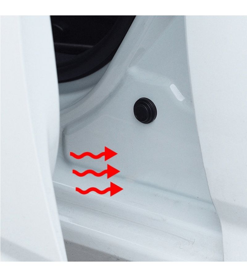 Anti Collision Car Door Pad Black 5pcs Anti Shock Protection Soundproof Silent Buffer Gasket Sticker - Image 1