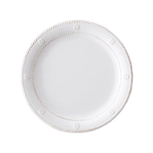 Juliska Berry & Thread Melamine Dessert/Salad Plate - Whitewash - Image 1