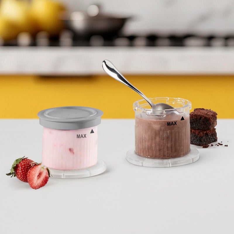 Cuisinart أكواب حلوى صانع الآيس كريم كويزينارت فاست فريز، رمادي، ICE-FD10EC2 - Image 2