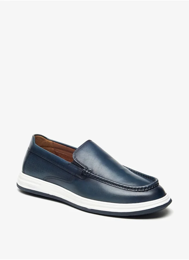دوتشيني Men's Solid Slip-On Loafers