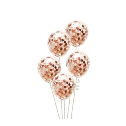 FI - FLICK IN 25 pcs 2nd Birthday Decoration Girls First Birthday Decorations Girls second Bday Party 2nd Year Birth Day Decoration Items for Kids Party Supplies (Pack of 25, Rose Gold) - Image 4
