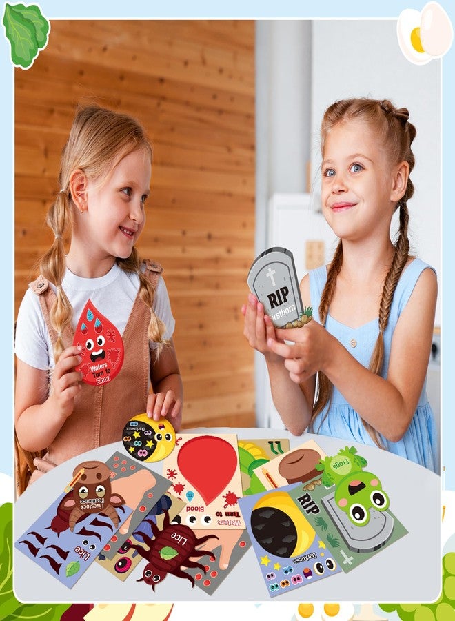 سي واي 2 سايد ملصقات CY2SIDE لعيد الفصح - 40 قطعة. اصنع بنفسك ضفادع عيد الفصح اليهودية، لعبة حرفية للأطفال، مكافأة مدرسية، هدايا حفلات عيد الفصح للأطفال، أنشطة صفية مدرسية للعطلات. - Image 4