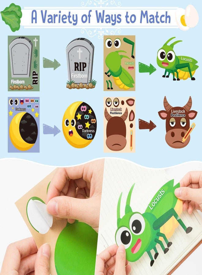 سي واي 2 سايد ملصقات CY2SIDE لعيد الفصح - 40 قطعة. اصنع بنفسك ضفادع عيد الفصح اليهودية، لعبة حرفية للأطفال، مكافأة مدرسية، هدايا حفلات عيد الفصح للأطفال، أنشطة صفية مدرسية للعطلات. - Image 3