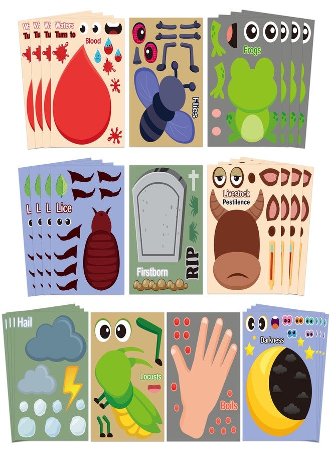 سي واي 2 سايد ملصقات CY2SIDE لعيد الفصح - 40 قطعة. اصنع بنفسك ضفادع عيد الفصح اليهودية، لعبة حرفية للأطفال، مكافأة مدرسية، هدايا حفلات عيد الفصح للأطفال، أنشطة صفية مدرسية للعطلات. - Image 1