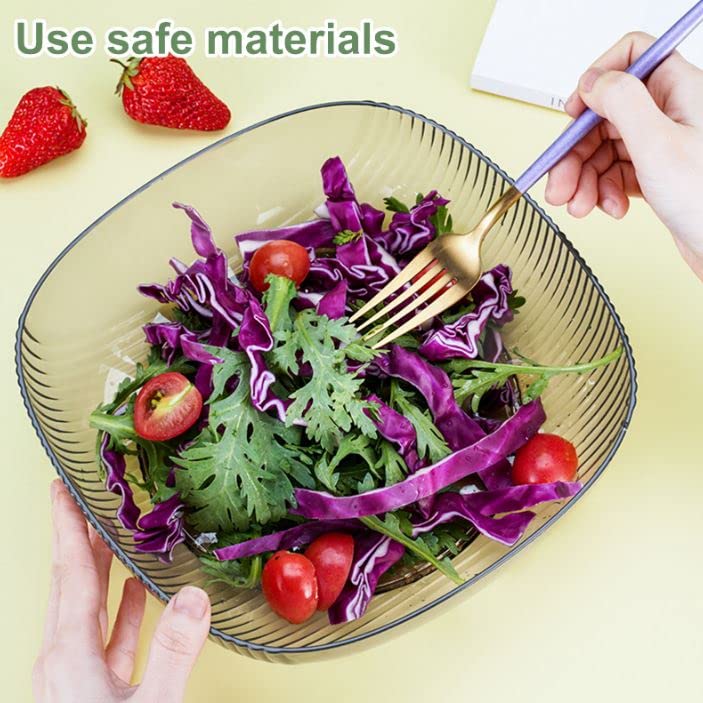 Snivy Snivy Transparent Plastic Fruit Plate Modern Vegetable Serving Bowl Hand Made Candy Snack Organizer Kitchen Storage Basket for Living Room Restaurant Party Countertop Decor Multicolor  - Image 4