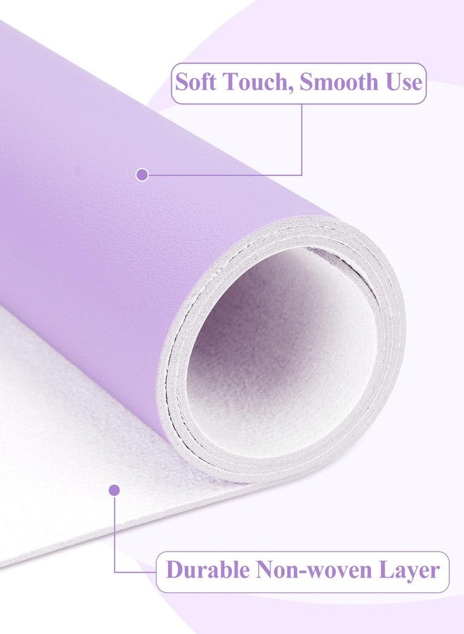 LIONVISON (MAT ONLY) Nail Art Table Mat, Foldable Nail Art Hand Rest Pad for Nail Arm Rest Cushion, Soft Microfiber Leather Nail Mat, Manicure Pad Nail Table Pad Desk Mat for Nail Technician Salon Home (Purple) - Image 2