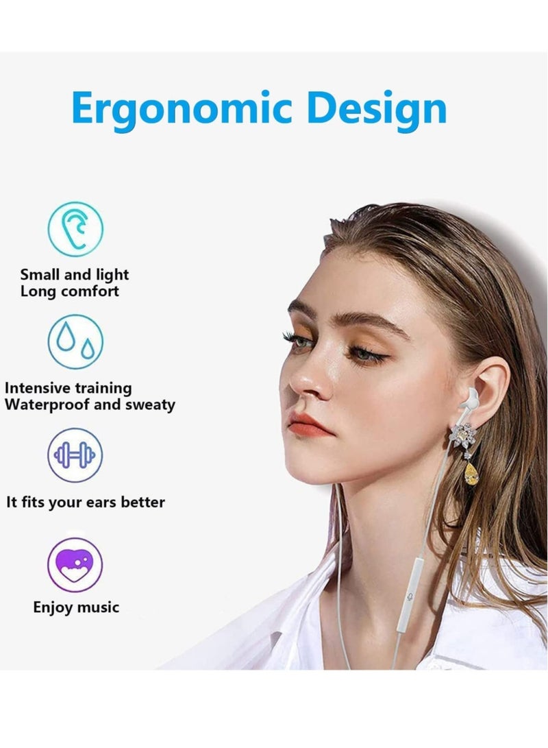 ELTRAZONE Lightning Headphone Wired for iPhone 14[Apple MFi Certified] Built-in Microphone & Volume Control, in-Ear Stereo Headset Compatible with iPhone 13 Mini/SE/13 Pro/14Pro Max/11/X/8 7-All iOS System - Image 3