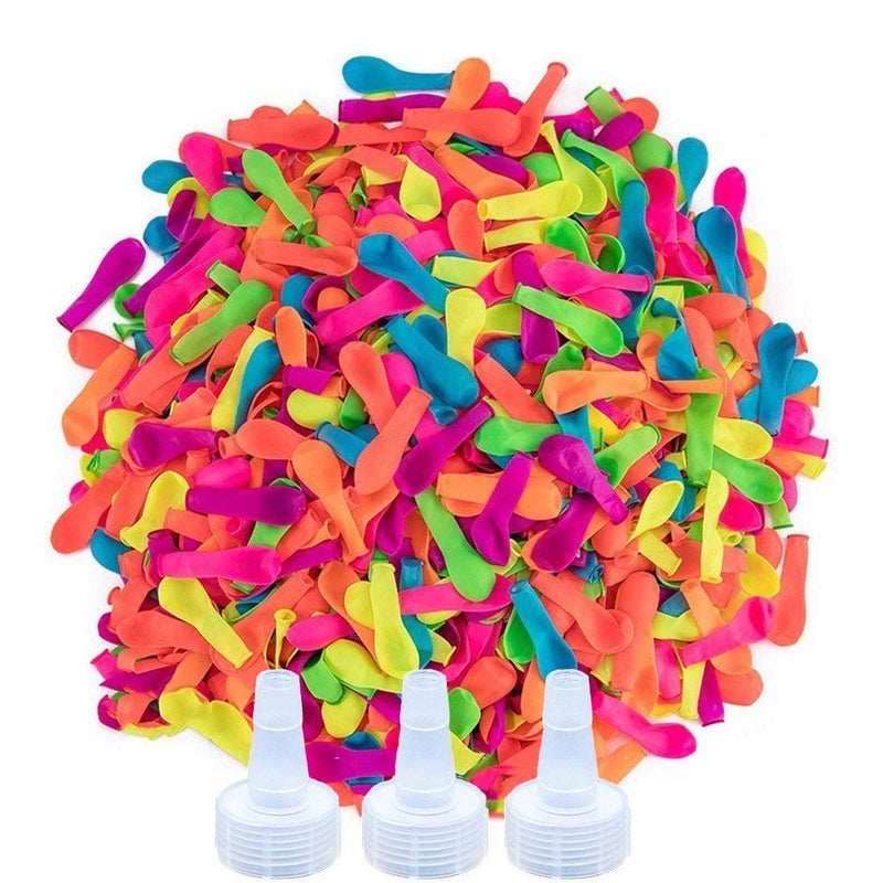 Ueerdand 1700 Pack Water Balloons with Refill Hose Nozzle EcoFriendly Latex Balloons Outdoor Water Bomb Fight Games - Image 2